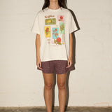 Throwback Tee - Wildflower Cards - Off White