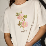 Throwback Tee - Vintage Rose - Off White