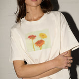 Throwback Tee - Daisy Drift - Off White