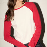 Jogger LS Tee - Red/White