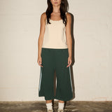 3/4 Trackies - Washed Bottle Green