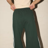 3/4 Trackies - Washed Bottle Green