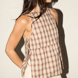 Buttercup Top - Farmhouse Check