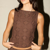 Mila Top - Brown
