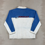 QUIKSILVER WHITE & BLUE JACKET - X LARGE