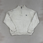 CHAPS BEIGE QUARTER ZIP - LARGE