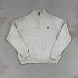 CHAPS BEIGE QUARTER ZIP - LARGE