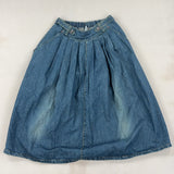 LONG DENIM SKIRT - LARGE