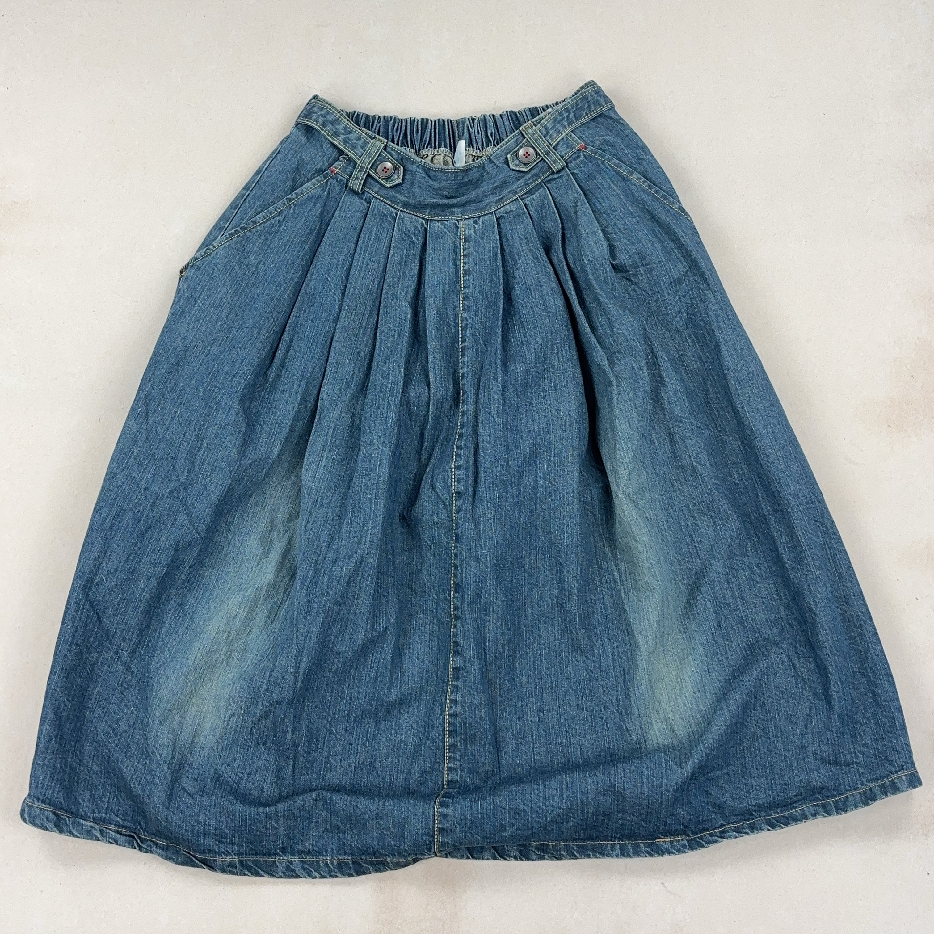 LONG DENIM SKIRT - LARGE