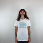 'THE WORLD IS A CAT PLAYING WITH AUSTRALIA' TEE - MEDIUM
