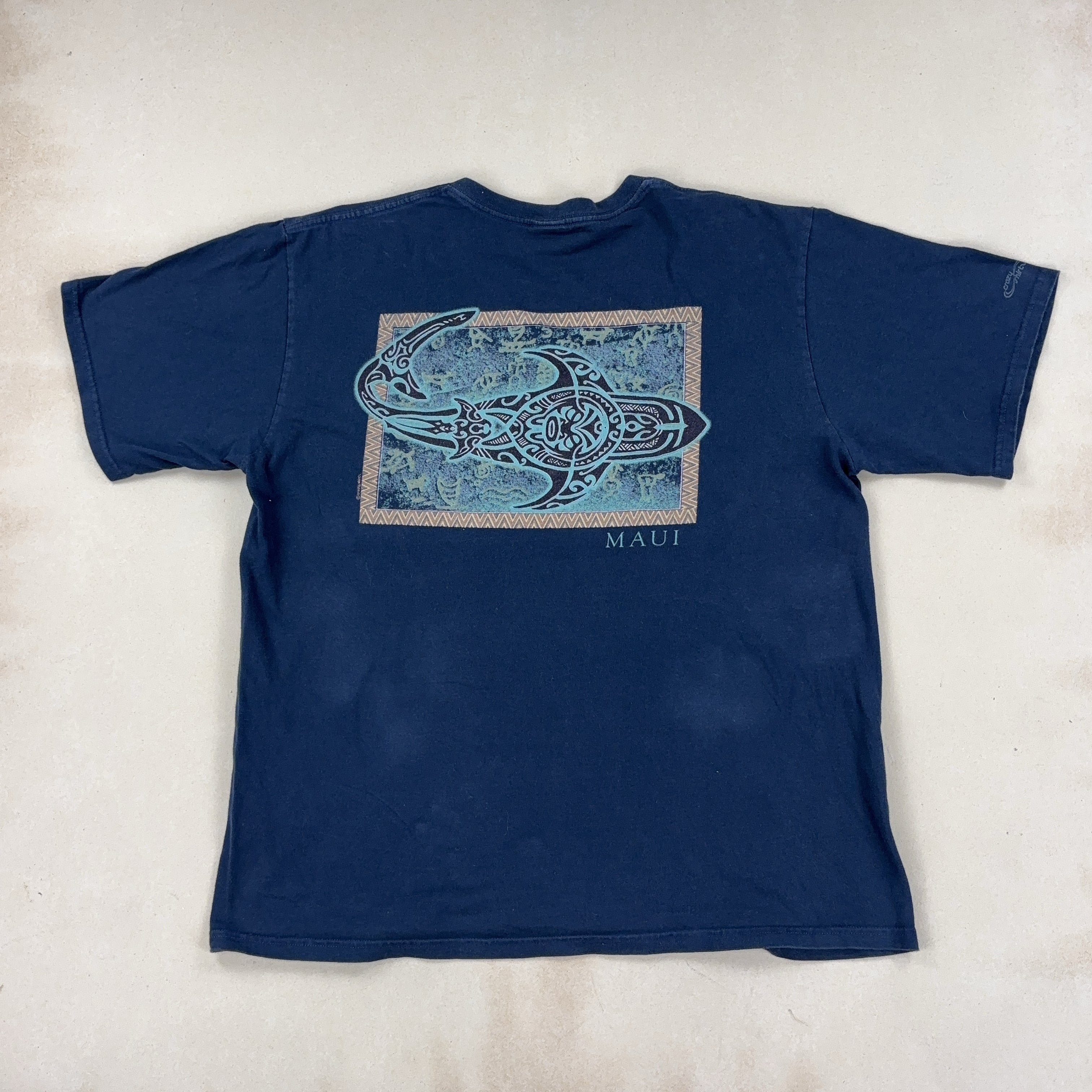 NAVY GRAPHIC TEE - LARGE
