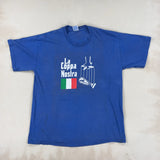 GRAPHIC BLUE TEE - LARGE