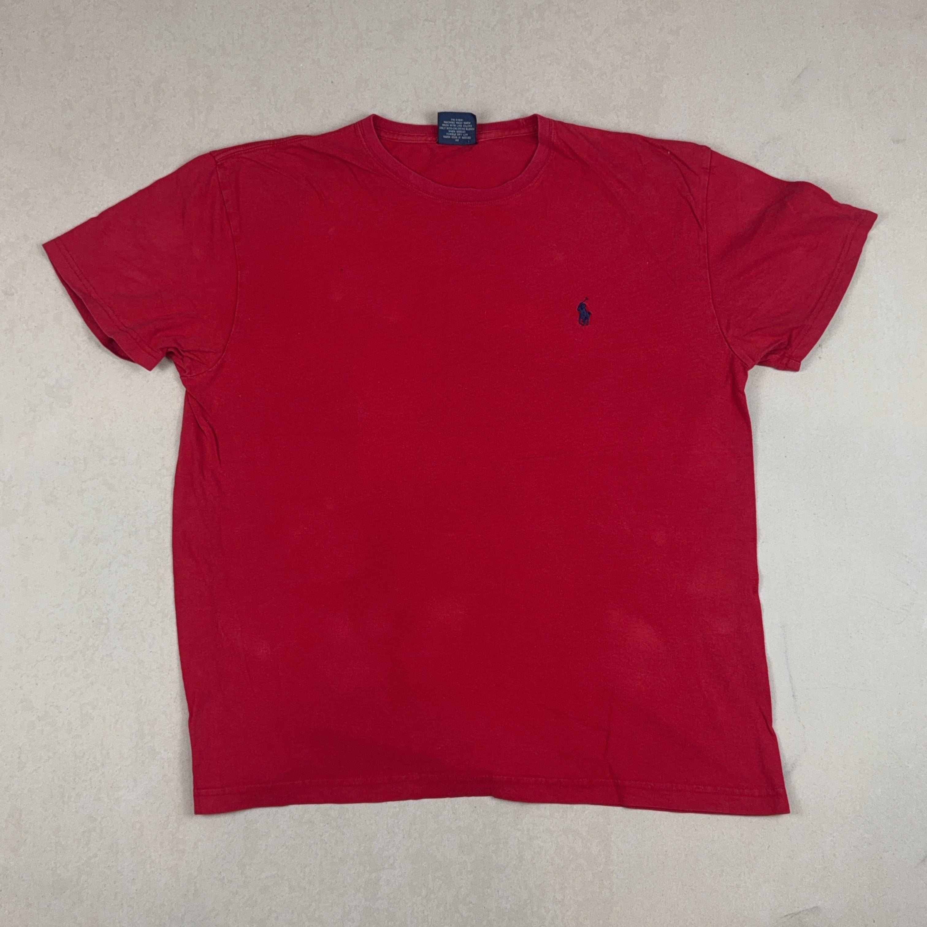 RALPH LAUREN RED TEE - MEDIUM