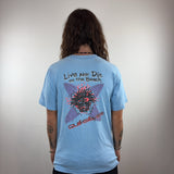 QUIKSILVER 'LIVE AND DIE ON THE BEACH' TEE - MEDIUM