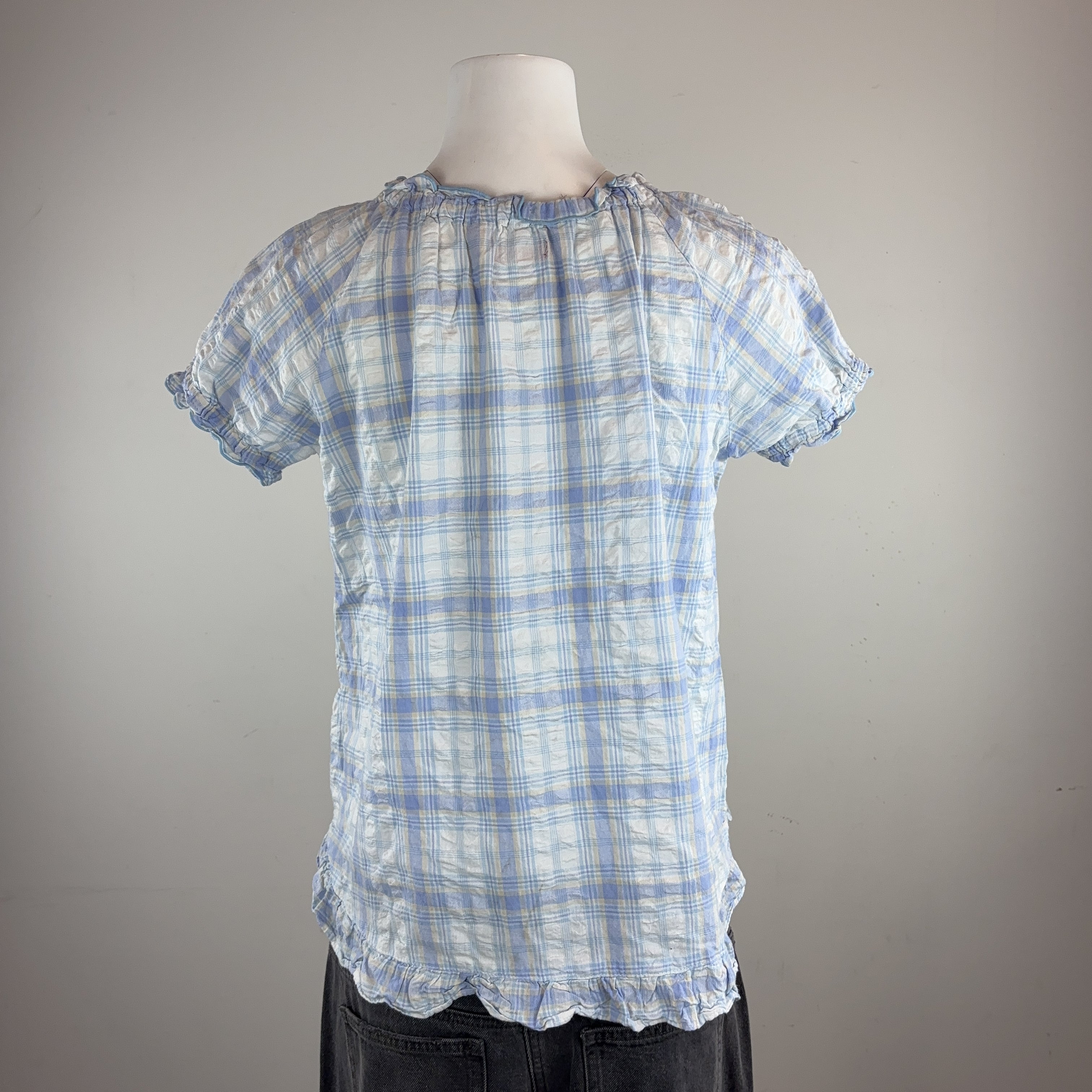 POLO CHECKED BLOUSE - MEDIUM