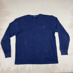 RALPH LAUREN DARK BLUE LONG SLEEVE - MEDIUM