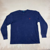 RALPH LAUREN DARK BLUE LONG SLEEVE - MEDIUM