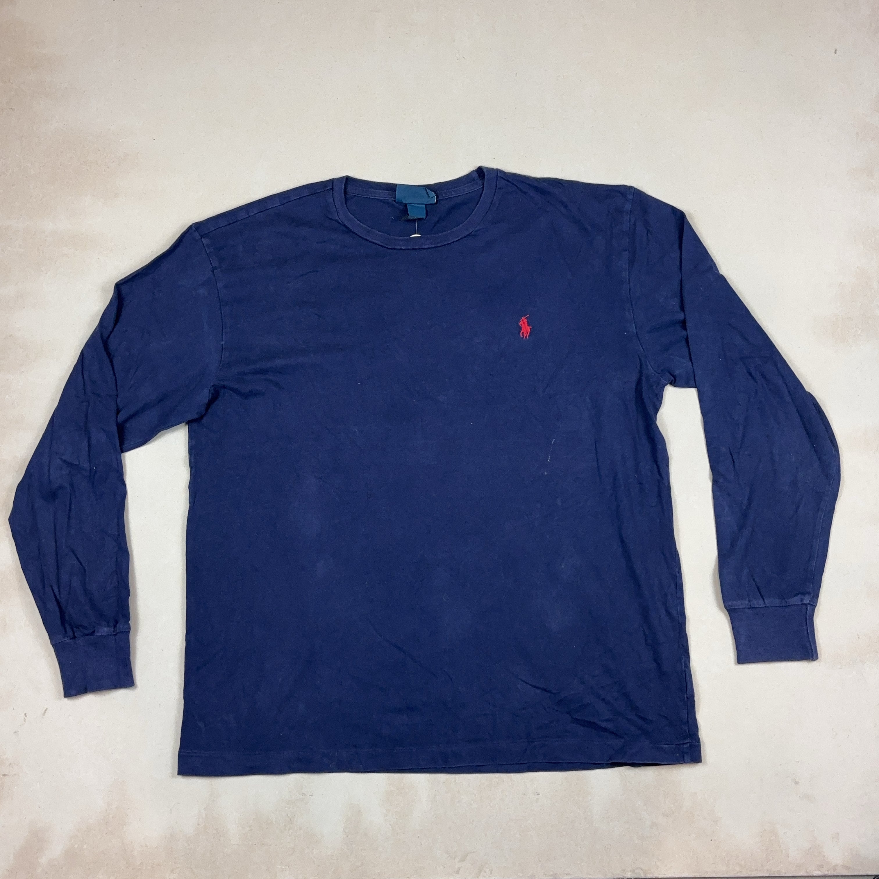 RALPH LAUREN DARK BLUE LONG SLEEVE - MEDIUM