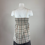PLAID SINGLET TOP - SMALL