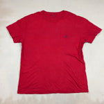 RALPH LAUREN RED TEE - MEDIUM