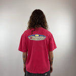 RED QUIKSILVER TEE - LARGE