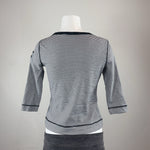 RALPH LAUREN 3/4 TOP - MEDIUM