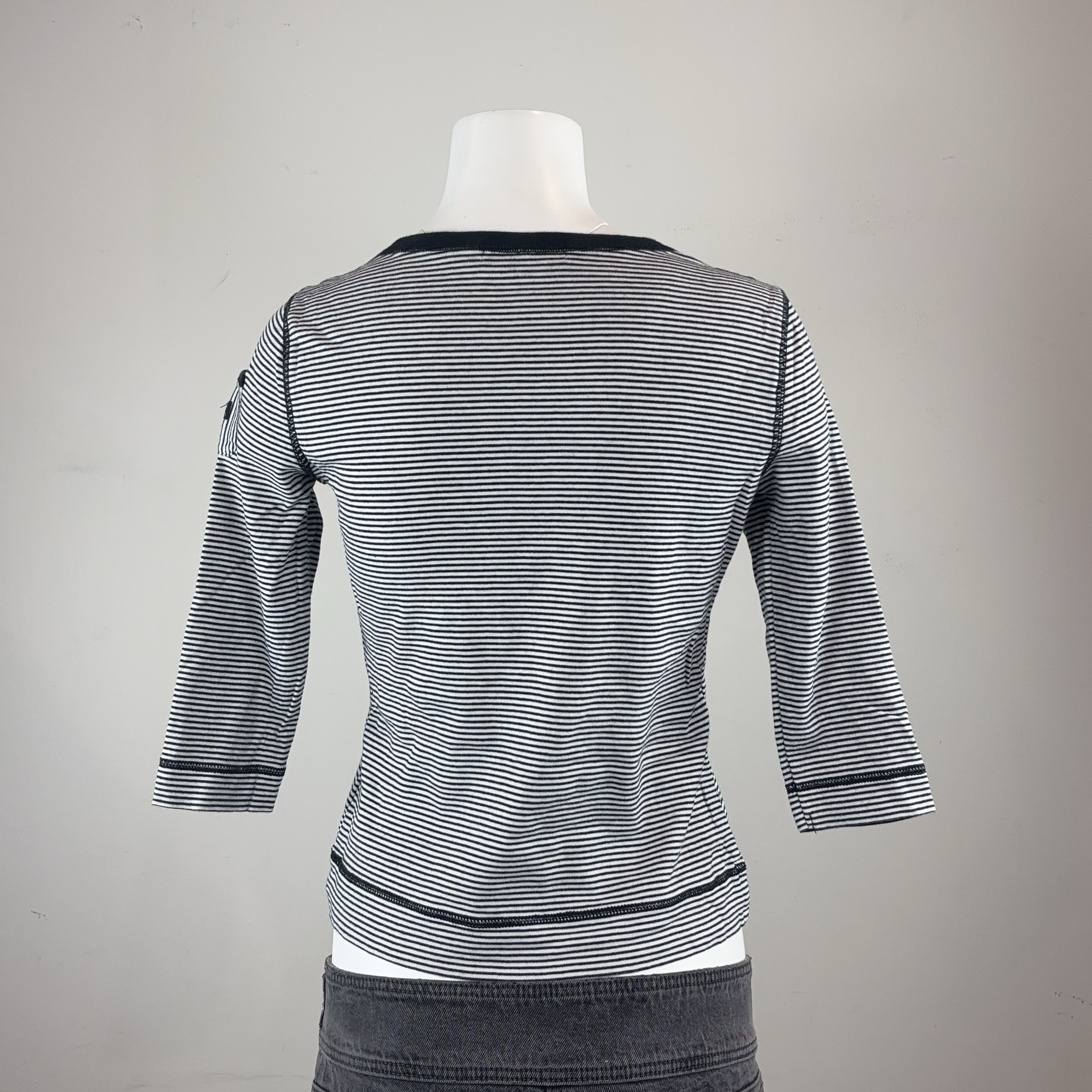 RALPH LAUREN 3/4 TOP - MEDIUM