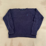 POLO RALPH LAUREN NAVY KNIT - X LARGE