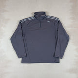 ADIDAS GREY QUARTER ZIP - MEDIUM