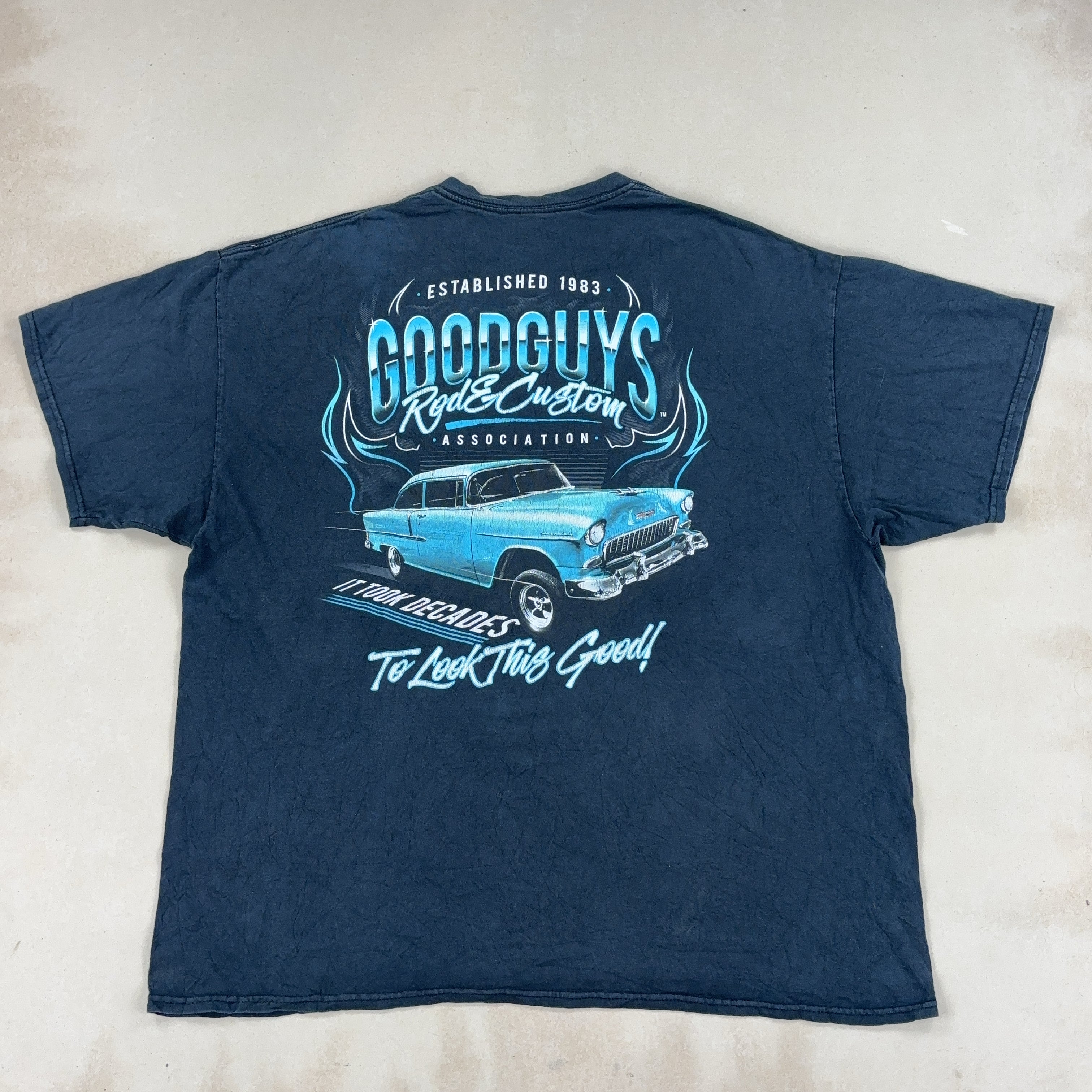 GOODGUYS NAVY BLUE TEE - 2X LARGE