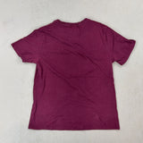 RALPH LAUREN BURGUNDY TEE - MEDIUM