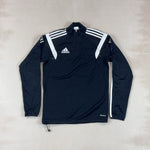 ADIDAS BLACK QUARTER ZIP - SMALL