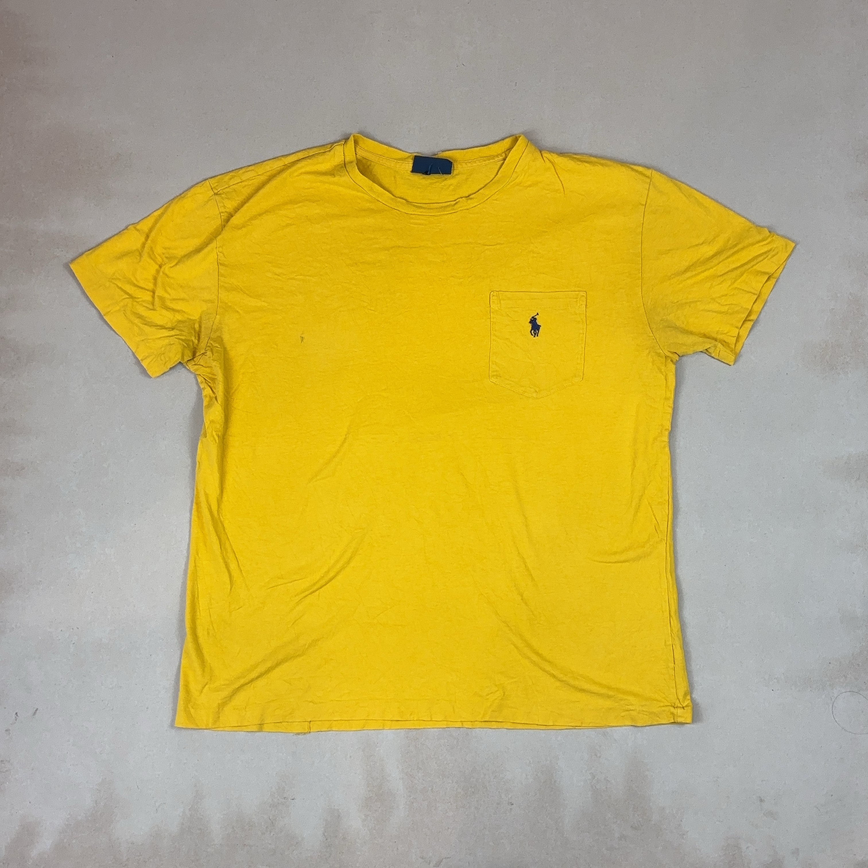 RALPH LAUREN YELLOW TEE - MEDIUM