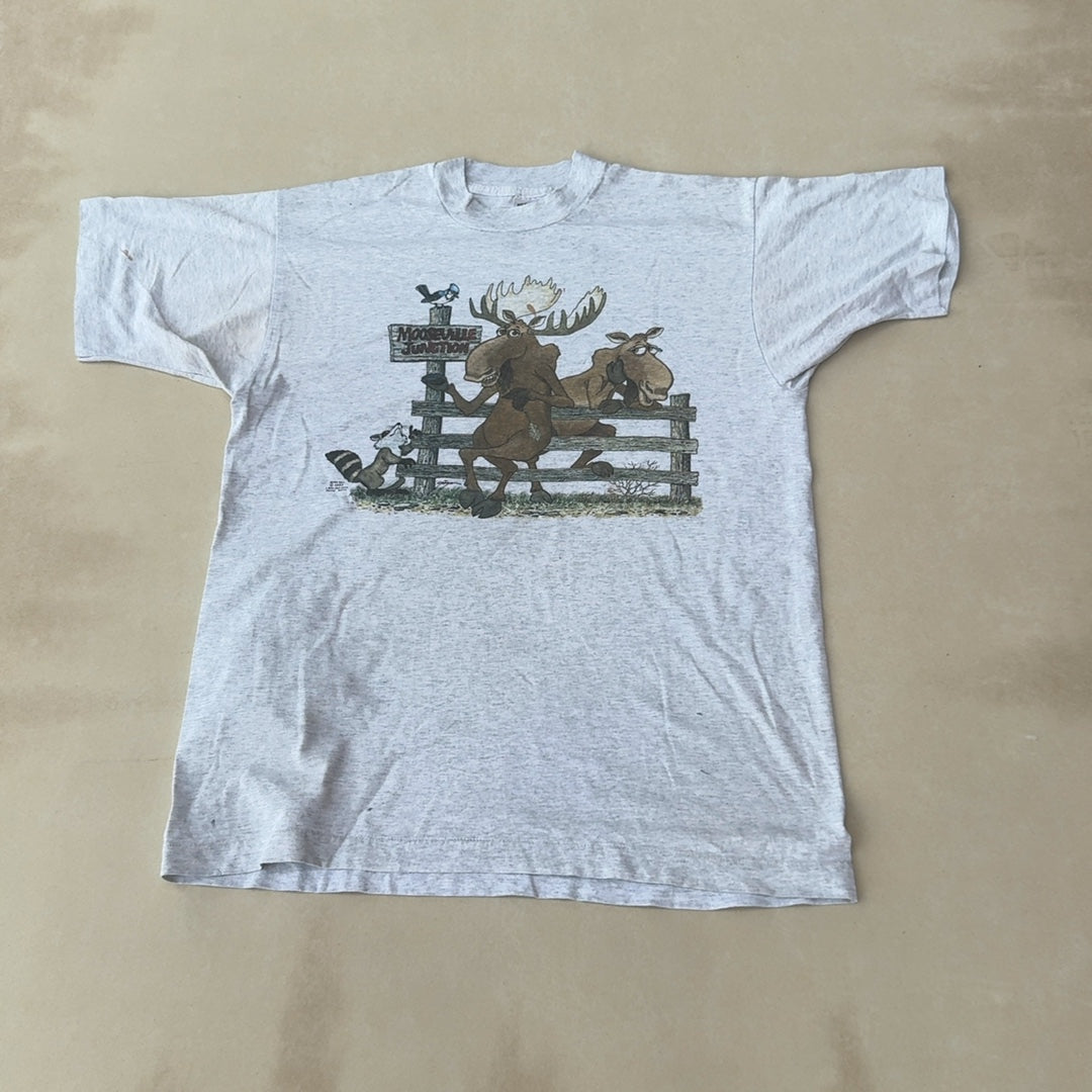 GRAPHIC GREY TEE - LARGE
