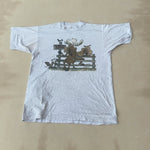 GRAPHIC GREY TEE - LARGE