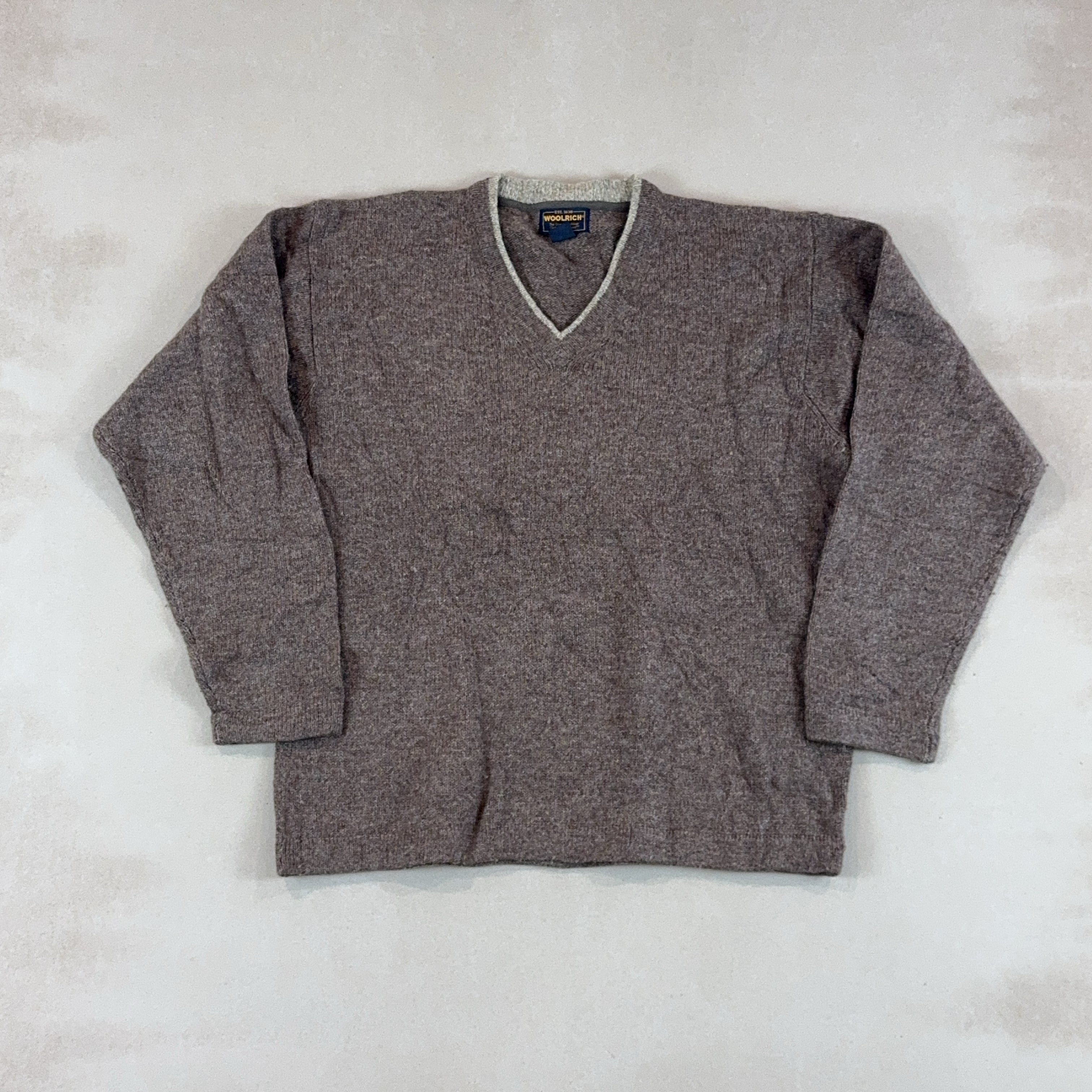 WOOLRICH V NECK KNIT - LARGE
