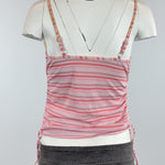 PINK STRIPE TANKINI - SMALL