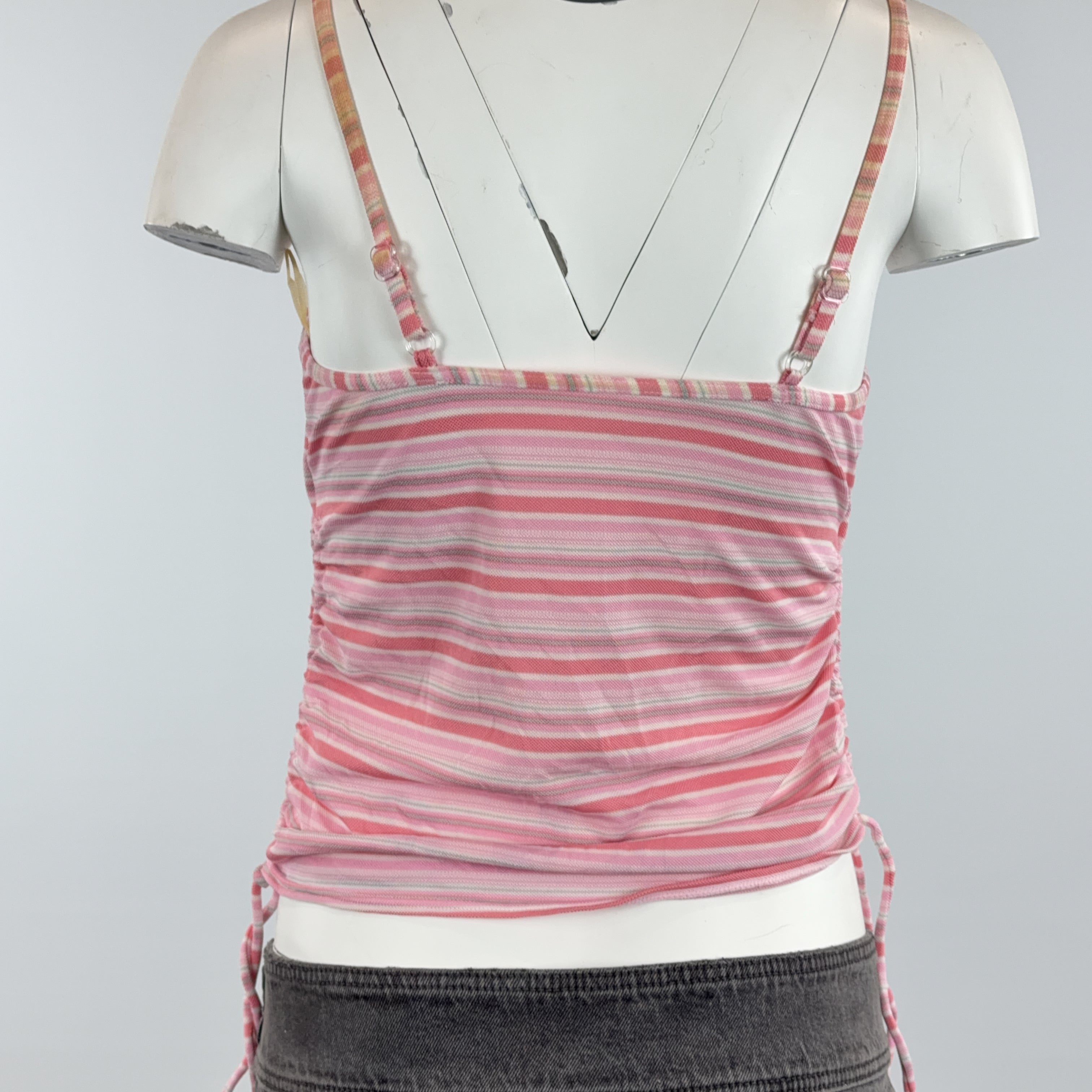 PINK STRIPE TANKINI - SMALL