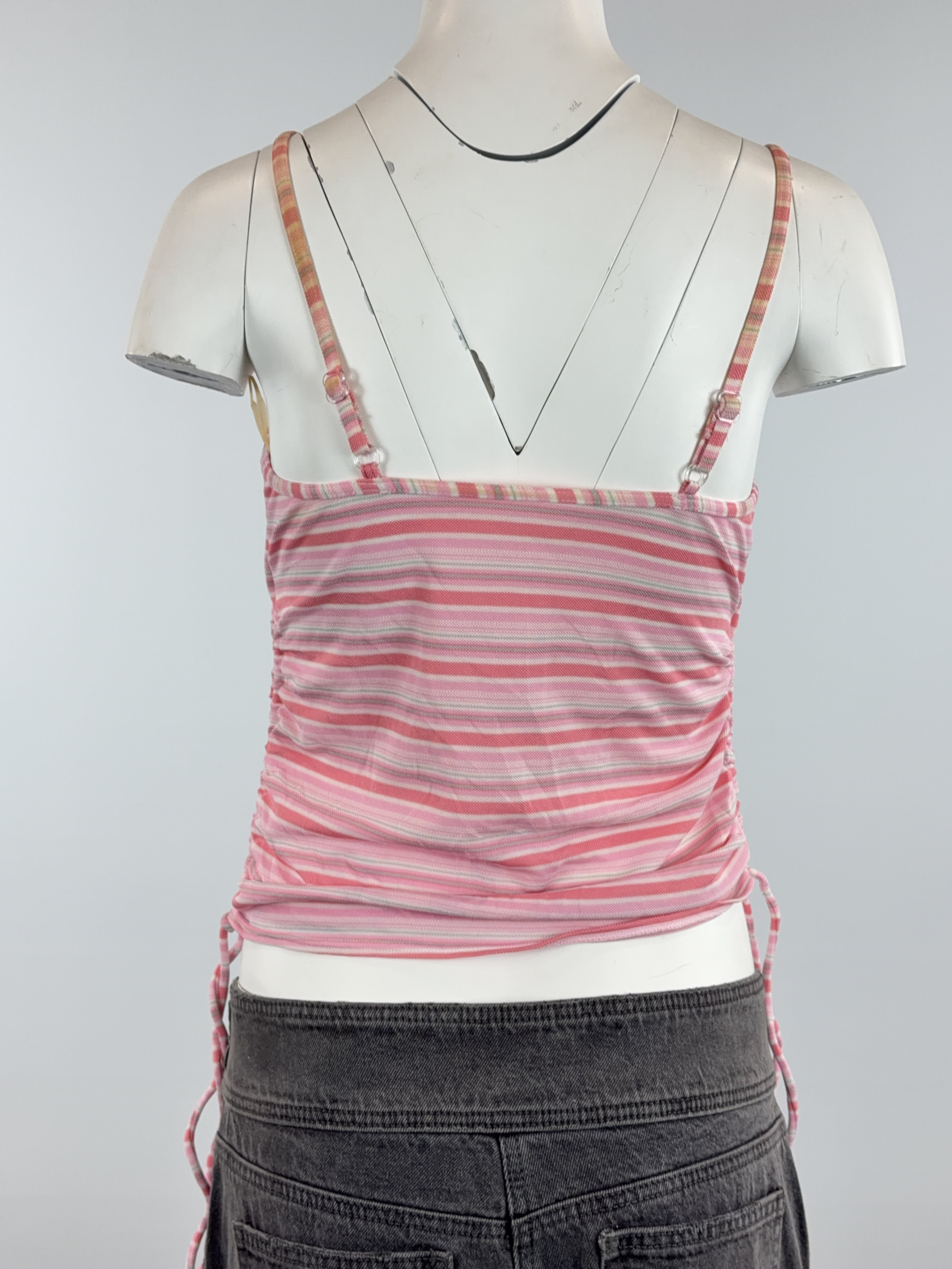 PINK STRIPE TANKINI - SMALL