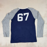POLO RALPH LAUREN NAVY LONG SLEEVE - MEDIUM
