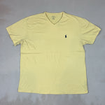 RALPH LAUREN PALE YELLOW TEE - MEDIUM