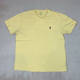 RALPH LAUREN PALE YELLOW TEE - MEDIUM