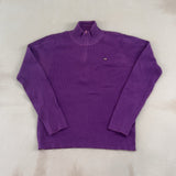 POLO RALPH LAUREN PURPLE QUARTER ZIP - SMALL