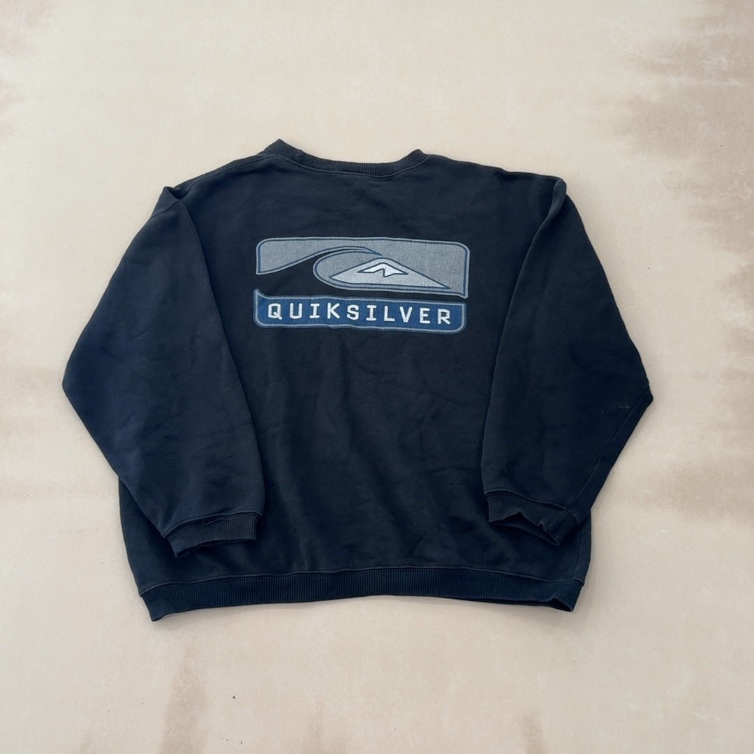 QUIKSILVER BLACK CREW - LARGE