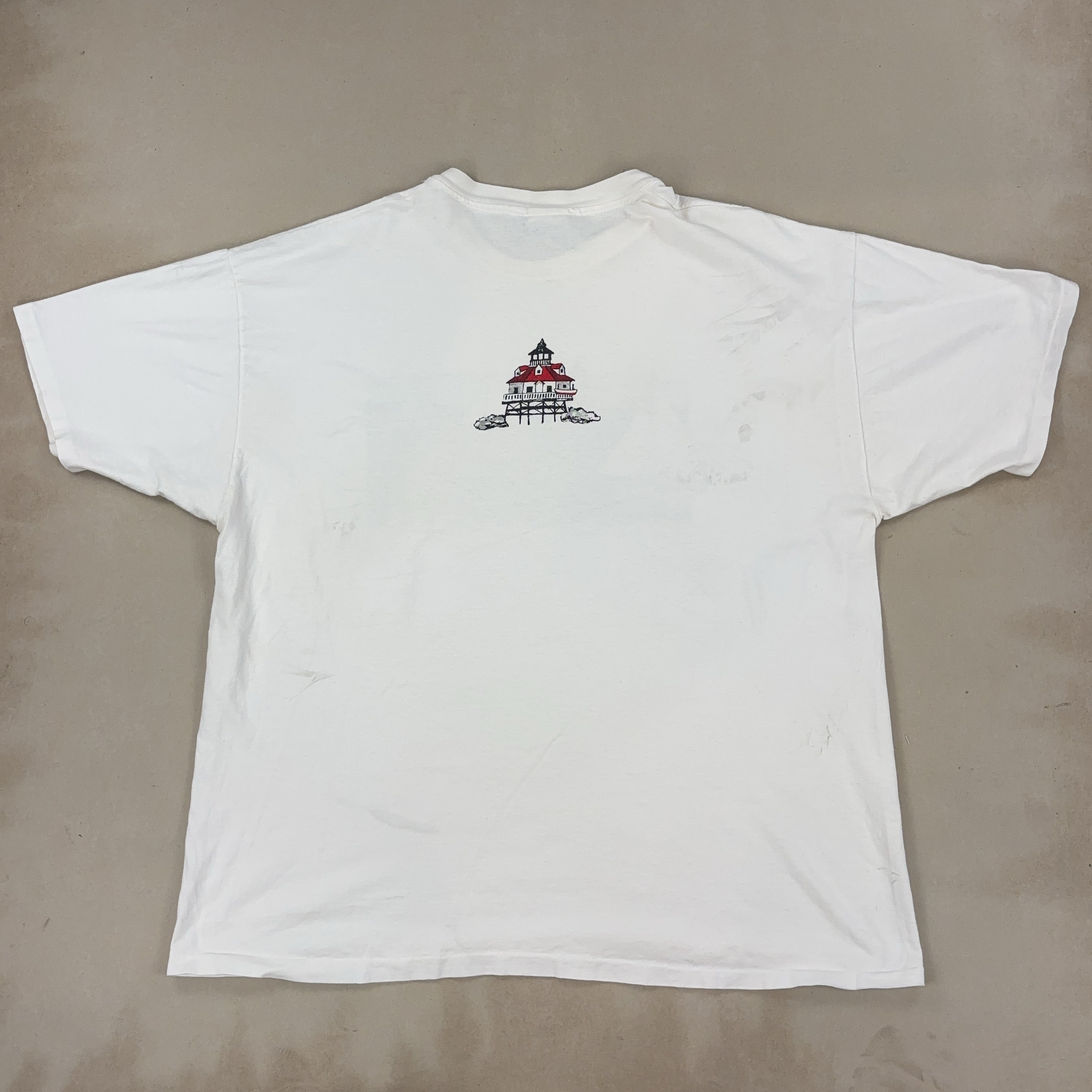GRAPHIC WHITE TEE - 2X LARGE