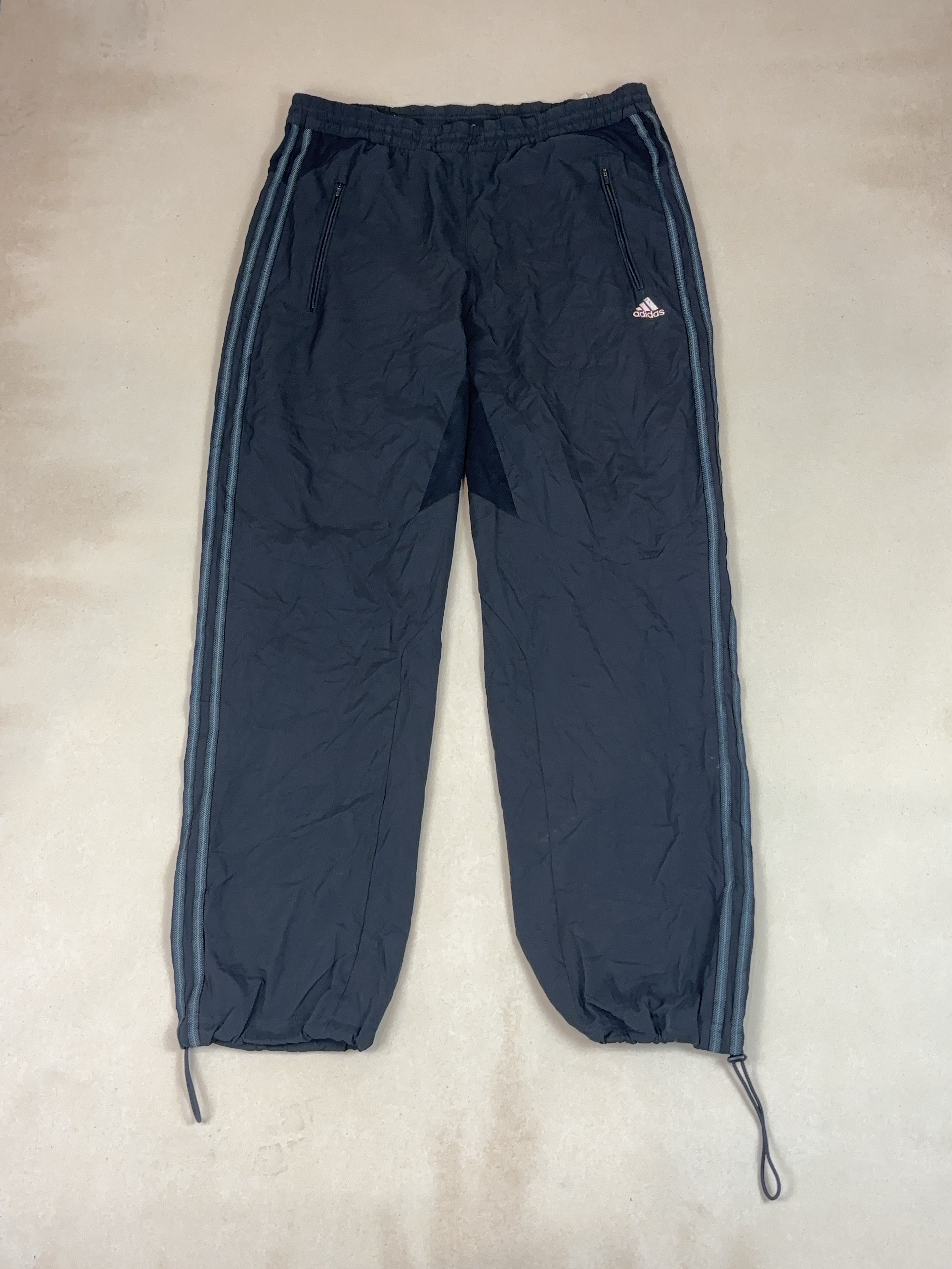 ADIDAS BLACK SPORT PANTS - X LARGE