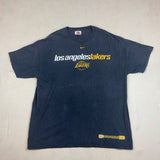 NIKE 'LOS ANGELES LAKERS' BLACK TEE - LARGE