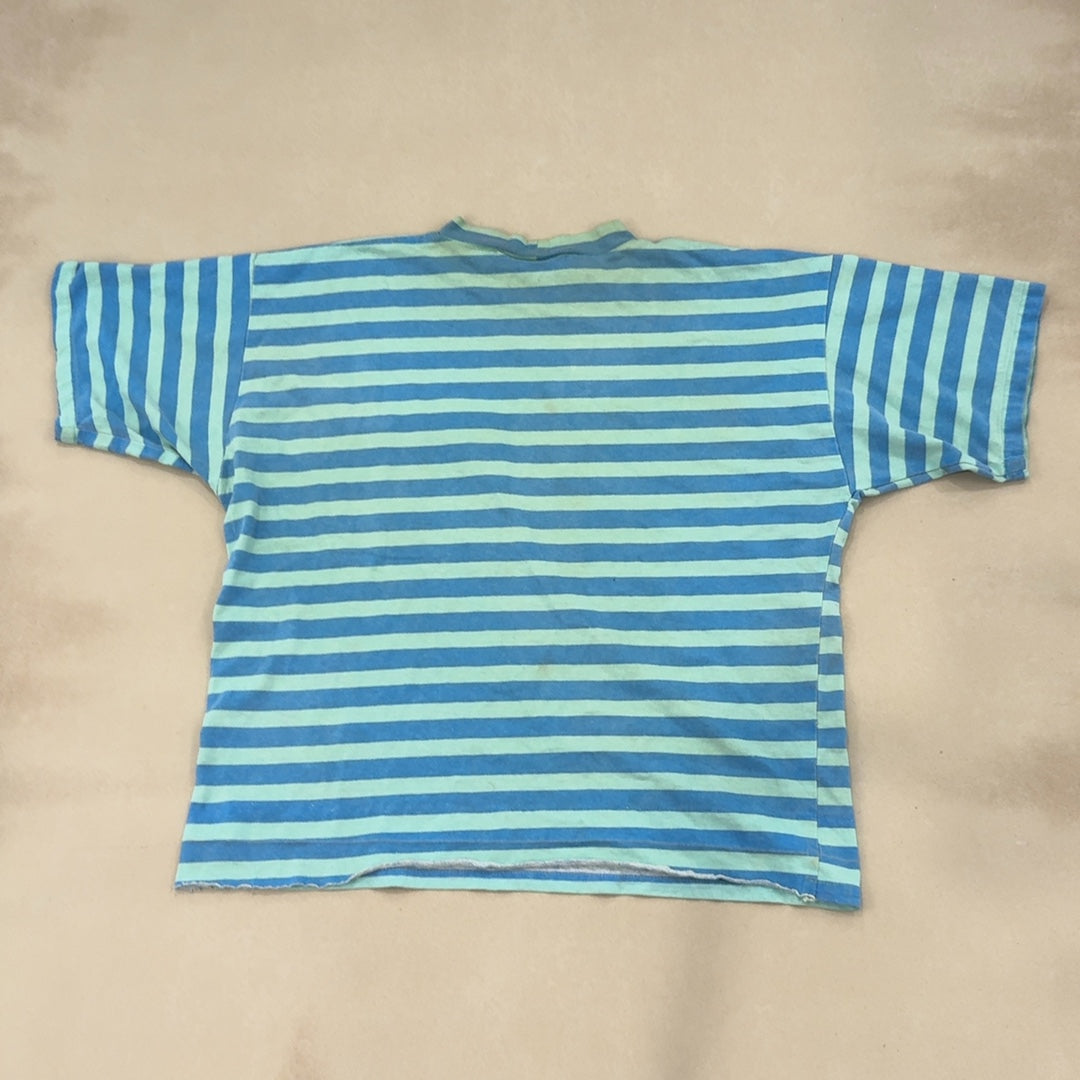QUIKSILVER STRIPE TEE - LARGE
