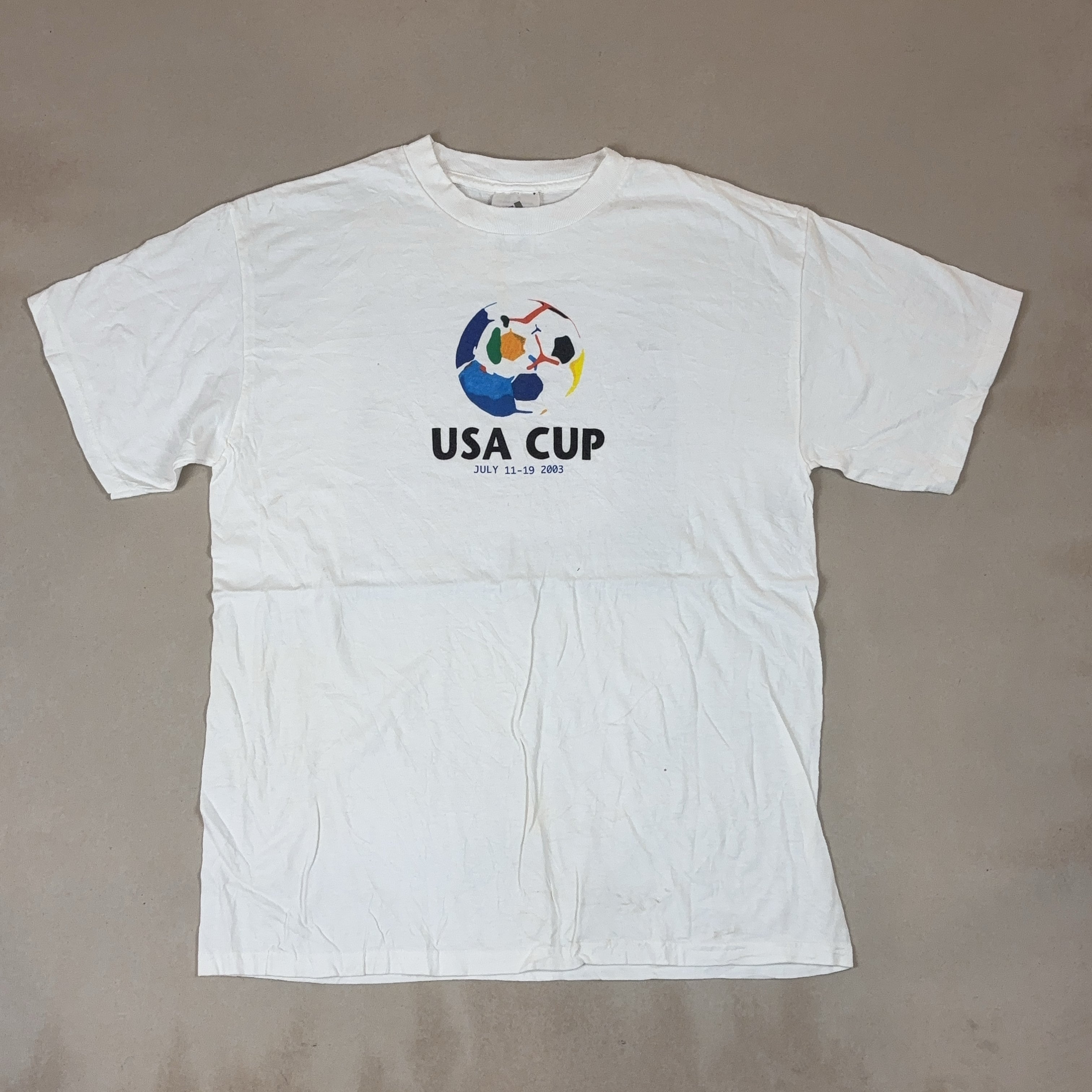ADIDAS 2003 USA CUP VINTAGE TEE - SMALL