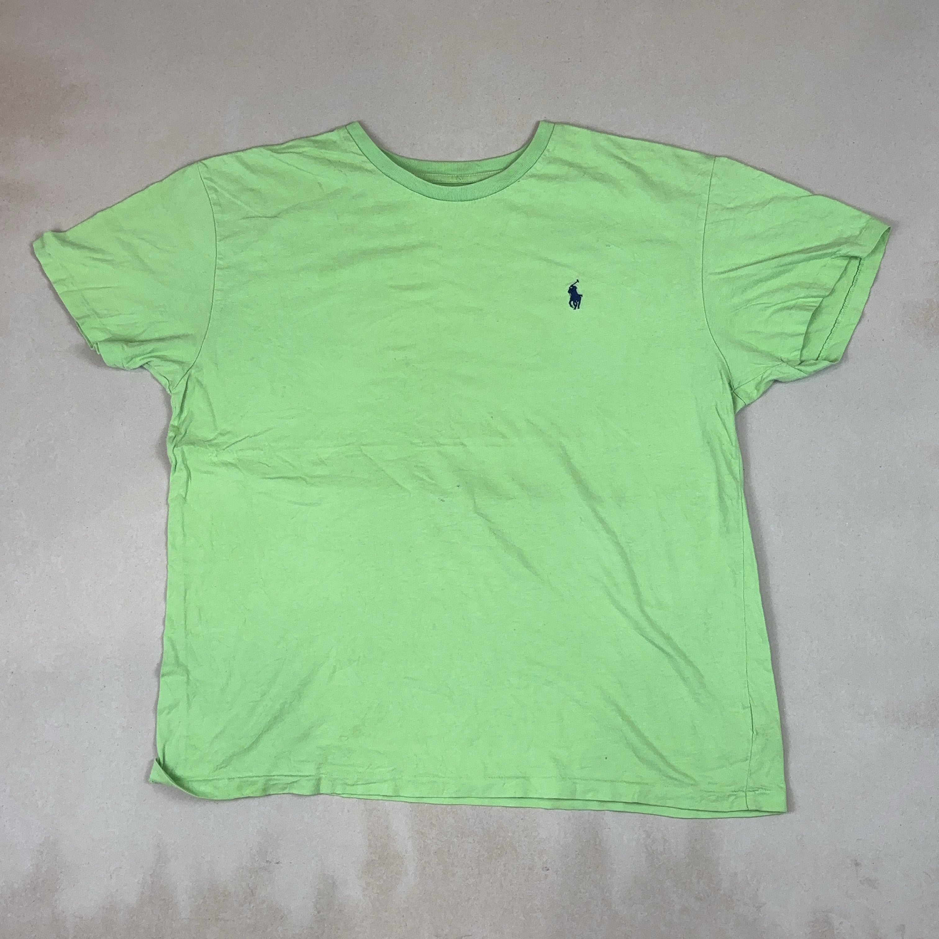 RALPH LAUREN LIME GREEN TEE - MEDIUM
